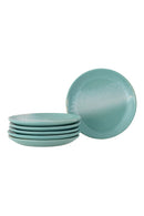 Bloomingville - Safie Tallerken, Multipak, Grøn, Stentøj - Ø15 × H2 cm, sæt med 6