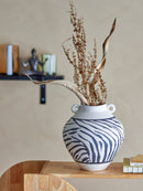 Bloomingville - Togo Vase, Sort, Stentøj - Ø25 × H26 cm