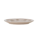 Bloomingville - Snowie Tallerken, Natur, Stentøj - Ø15,5 × H1,5 cm, sæt med 4
