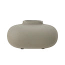 Bloomingville - Tezza Vase, Grå, Aluminium - L17 × H9 × B9 cm