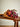 Bloomingville - Waverly Buket, orange, Kunstige Blomster - Ø25 × H90 cm