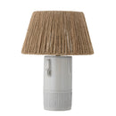 Bloomingville - Rama Bordlampe, Hvid, Stentøj - Ø40,5 × H66 cm