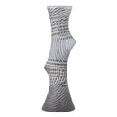 Bloomingville - Raheem Vase, Grå, Stentøj - Ø11 × H34 cm