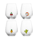 Bloomingville - Misa Drikkeglas, Multipak, Klar, Glas - Ø9 × H12 cm, sæt med 4