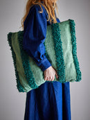 Bloomingville - Cory Pude, Grøn, Bomuld OEKO-TEX® - L50 × B50 cm