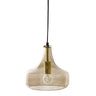 Bloomingville - Yuser Pendel, Brun, Glas - Ø25,5 × H23 cm