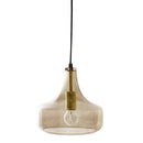 Bloomingville - Yuser Pendel, Brun, Glas - Ø25,5 × H23 cm