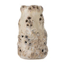 Bloomingville - Noble Vase, Natur, Stentøj - Ø12 × H21,5 cm