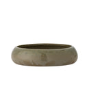 Bloomingville - Imke Urtepotte m/underskål, Grøn, Stentøj - Ø18,5 × H17,5 cm