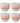 Bloomingville - Paula Kop, Multipak, orange, Stentøj - Ø7 × H8 cm, sæt med 4