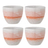 Bloomingville - Paula Kop, Multipak, orange, Stentøj - Ø7 × H8 cm, sæt med 4