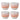 Bloomingville - Paula Kop, Multipak, orange, Stentøj - Ø7 × H8 cm, sæt med 4