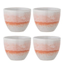 Bloomingville - Paula Kop, Multipak, orange, Stentøj - Ø7 × H8 cm, sæt med 4