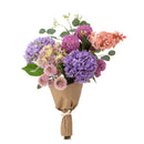 Bloomingville - Edge Buket, Lilla, Kunstige Blomster - Ø30 × H80 cm