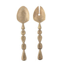Bloomingville - Edi Salatsæt, Messing, Jern - L26,5 × B6 cm, sæt med 2