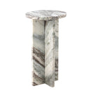 Bloomingville - Jasmia Sidebord, Natur, Marmor - Ø30 × H55 cm