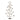Bloomingville - Alani Fyrfadsstage, Guld, Jern - Ø40,5 × H70 cm