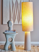Bloomingville - Emmie Gulvlampe, Natur, Hør - Ø28 × H120 cm
