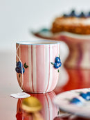 Bloomingville - Carry Kop, Rosa, Stentøj - Ø8 × H9 cm, sæt med 4