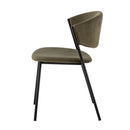 Bloomingville - Marlo Spisebordsstol, Grøn, Genanvendt polyester - L49 × H79 × B54 cm