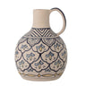 Bloomingville - Nadya Vase, Blå, Stentøj - Ø20 × H27 cm