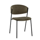 Bloomingville - Marlo Spisebordsstol, Grøn, Genanvendt polyester - L49 × H79 × B54 cm