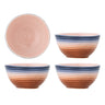 Bloomingville - Tatum Skål, Multifarvet, Stentøj - Ø12 × H6 cm, sæt med 4