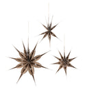 Bloomingville - Ilo Stjerne, Brun, FSC® Mix, papir - Ø45 × H16/Ø45 × H13/Ø66 × H20 cm, sæt med 3