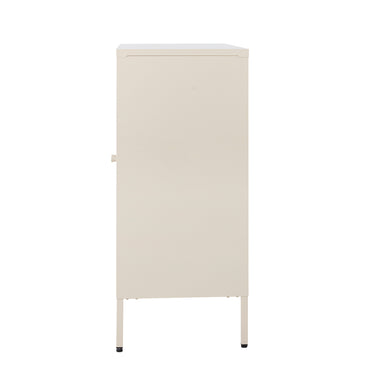 Bloomingville - Salvo Skab, Natur, Jern - L80 × H90 × B40 cm