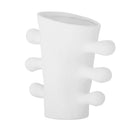 Bloomingville - Pernilla Vase, Hvid, Stentøj - L29,5 × H26 × B12,5 cm