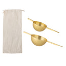 Bloomingville - Kirsi Målebæger, Guld, Rustfri Stål - L15,5 × H3 × B6 cm, sæt med 2