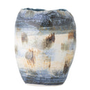 Bloomingville - Nienna Vase, Blå, Stentøj - Ø25,5 × H31 cm