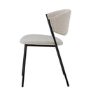 Bloomingville - Marlo Spisebordsstol, Hvid, polyester - L49 × H79 × B54 cm