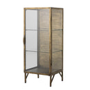 Bloomingville - Saone Skab, Messing, Hærdet glas - L45 × H110 × B40 cm