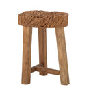 Bloomingville - Delray Taburet, Natur, Genanvendt Træ - Ø33 × H46 cm