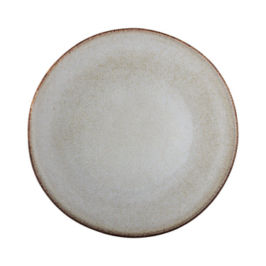 Bloomingville - Sandrine Skål, Natur, Stentøj - Ø26,5 × H9,5 cm