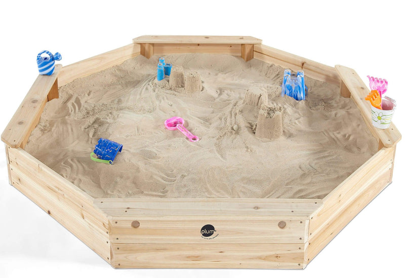 Plum - Sandkasse 150x150cm, inkl bund og topbeskyttelse