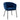 Bloomingville - Cortone Spisebordsstol, Blå, Genanvendt polyester - L60 × H76 × B63 cm