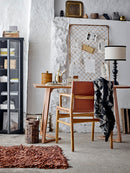 Bloomingville - Ollie Loungestol, Brun, Læder - L55 × H84 × B60 cm