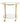 Bloomingville - Fine Barbord, Guld, Glas - L86 × H81 × B46 cm
