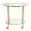 Bloomingville - Fine Barbord, Guld, Glas - L86 × H81 × B46 cm