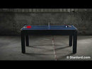 Sanremo 6' multifunktionsbord - spisebord, poolbord og bordtennis, sort