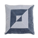 Bloomingville - Aban Pude, Blå, Bomuld - L45 × B45 cm