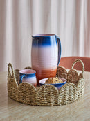 Bloomingville - Brea Serveringsbakke, Natur, Søgræs - Ø35 × H14,5 cm
