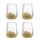 Bloomingville - Ballard Drikkeglas, Natur, Glas - Ø8 × H9 cm, sæt med 4