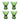 Bloomingville - Corliss Cocktailglas, Grøn, Glas - Ø9,5 × H11 cm, sæt med 4