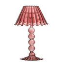 Bloomingville - Cisco Fyrfadsstage, Rød, Glas - Ø12 × H19,5 cm