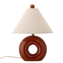 Bloomingville - Panja Bordlampe, Rød, Stentøj - Ø30 × H42 cm