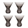 Bloomingville - Corliss Cocktailglas, Grå, Glas - Ø9,5 × H11 cm, sæt med 4