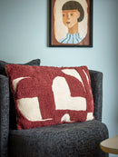 Bloomingville - Olica Pude, Rød, Bomuld OEKO-TEX® - L60 × B40 cm